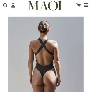 Maoi Swim mahina one piece in black